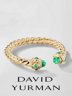DAVID YURMAN Renaissance Open Emerald Ring in 18K Gold
